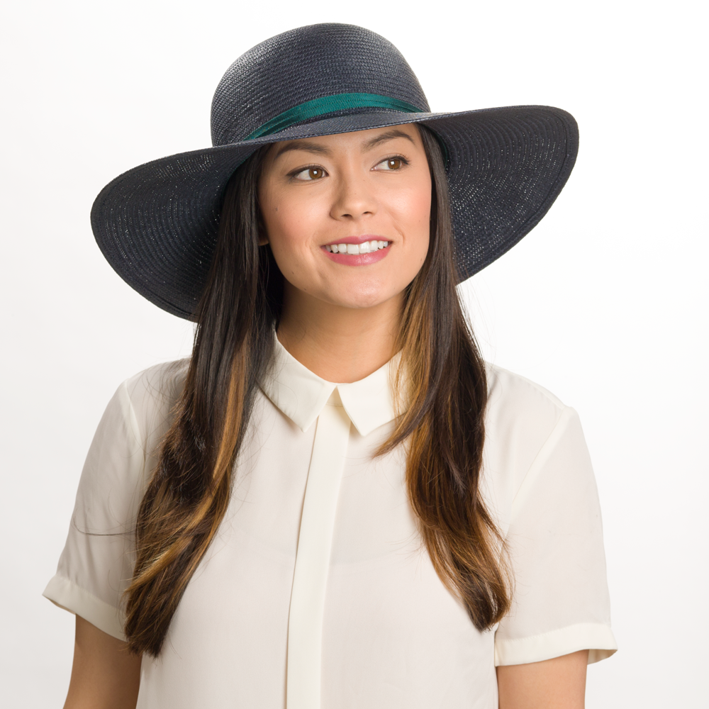 Goorin Bros. mrs franklin paper floppy hat Navy  womens styling