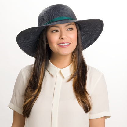 Goorin Bros. mrs franklin paper floppy hat Navy  womens styling
