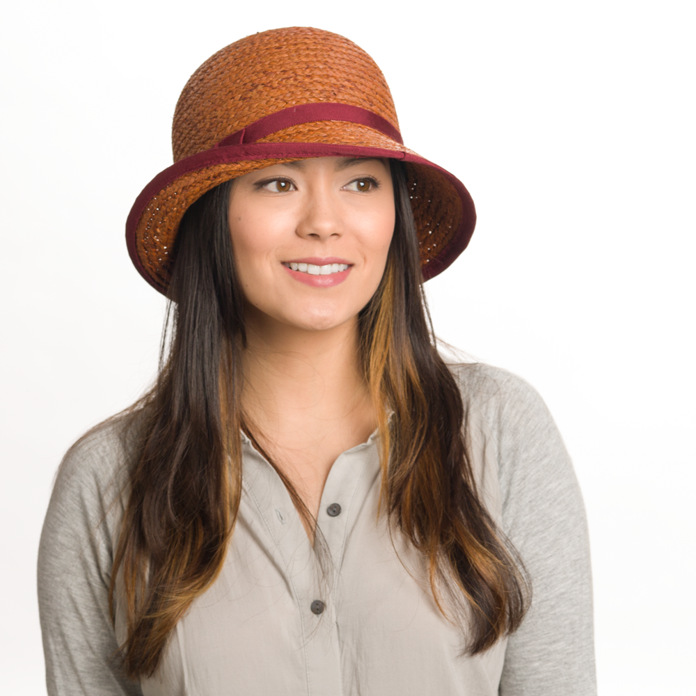 Goorin Bros. naomi straw asymmetric cloche hat Red  womens styling