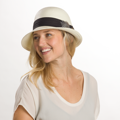 Goorin Bros. estelle jones paper asymmetric cloche hat White  womens styling