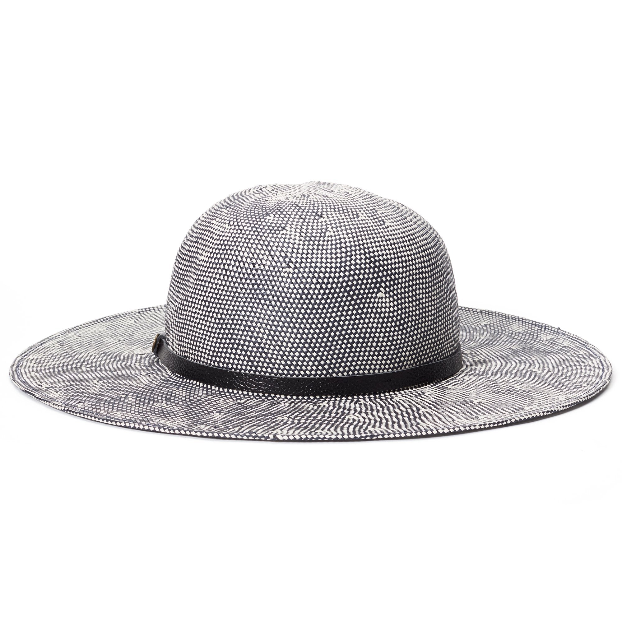 Goorin Bros. mrs garrido paper floppy hat Navy back view