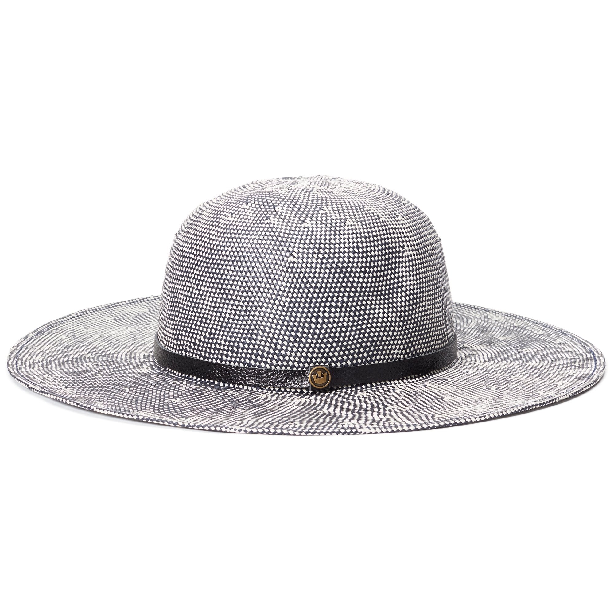 Goorin Bros. mrs garrido paper floppy hat Navy side view