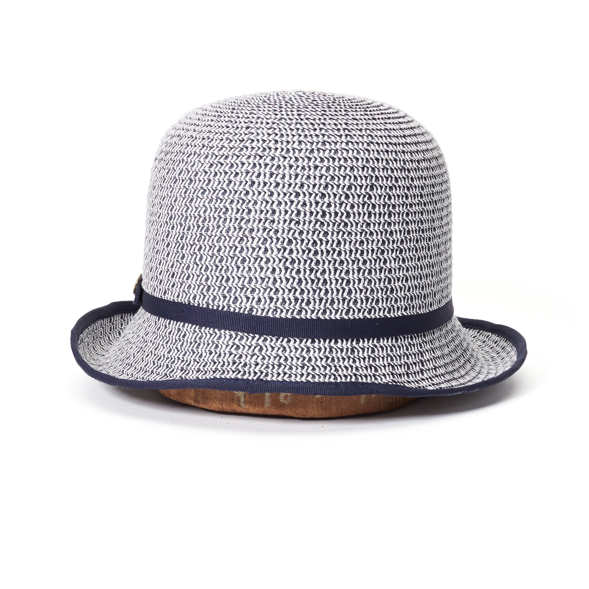 Goorin Bros. annamarie paper cloche hat Navy back view