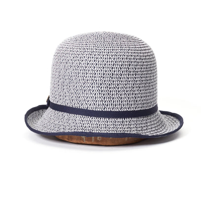 Goorin Bros. annamarie paper cloche hat Navy back view