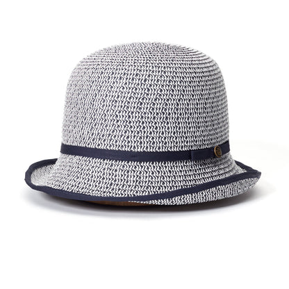 Goorin Bros. annamarie paper cloche hat Navy left side view