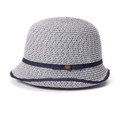 Goorin Bros. annamarie paper cloche hat Navy side view