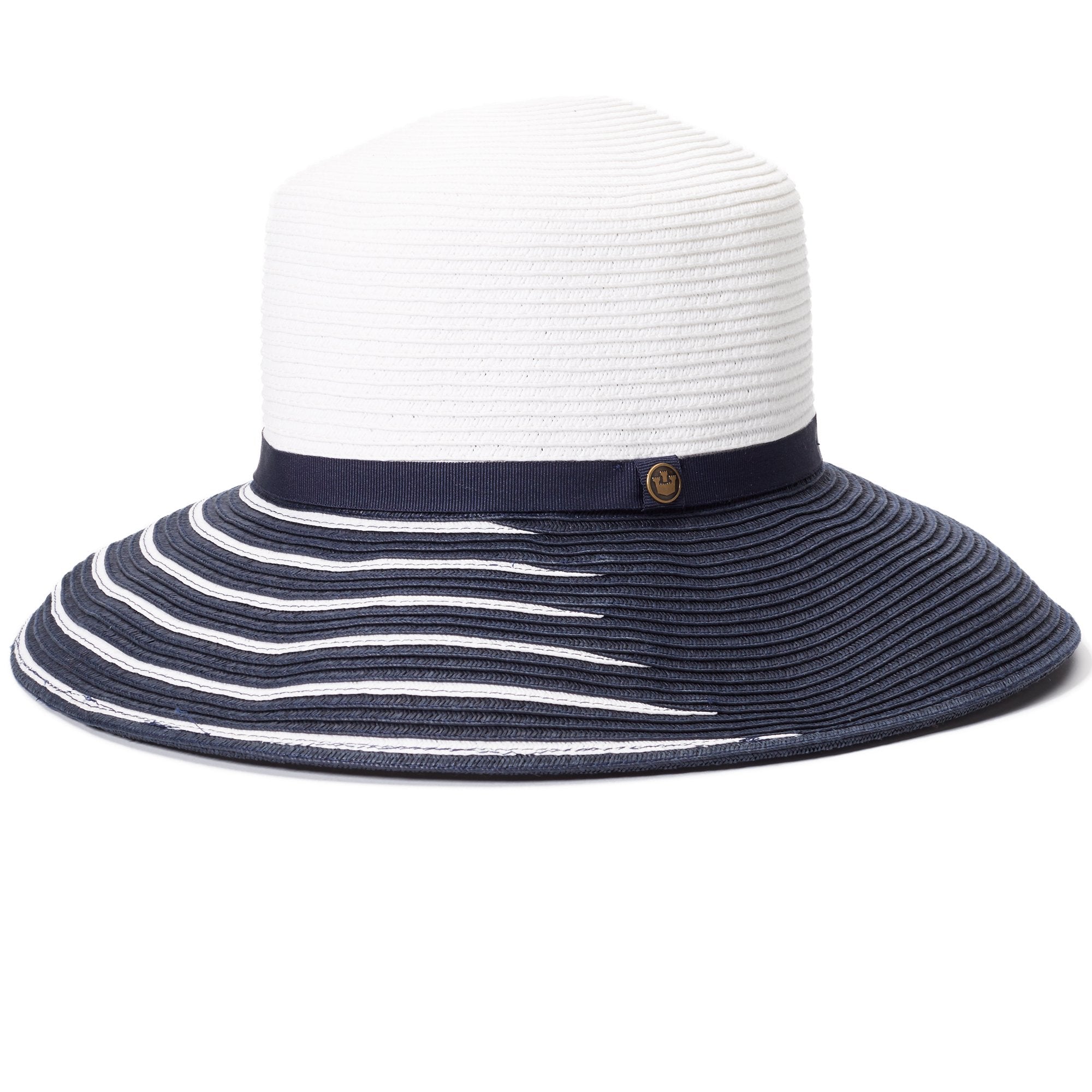 Goorin Bros. karen thomson paper floppy hat Navy left side view