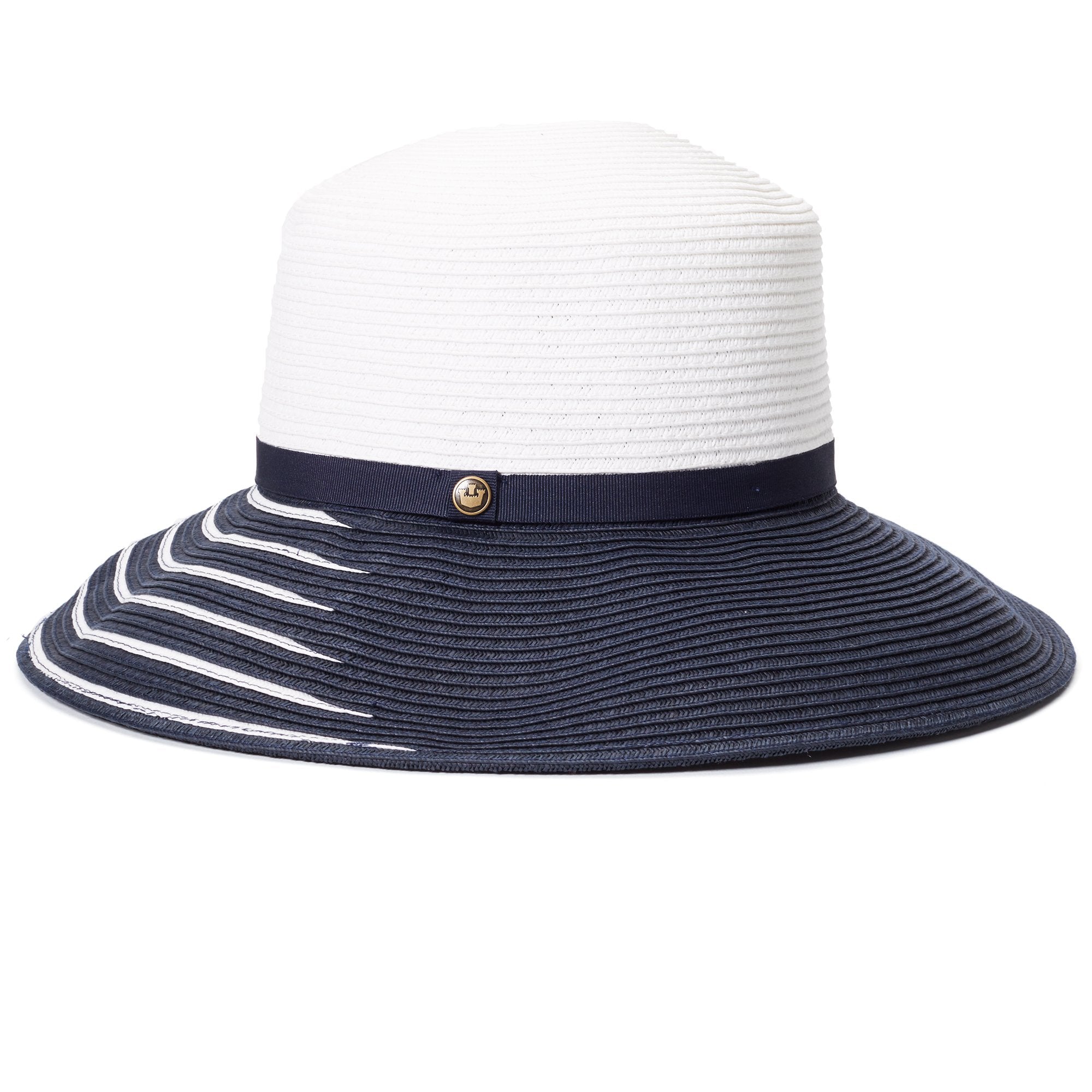Goorin Bros. karen thomson paper floppy hat Navy side view