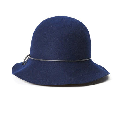 Goorin Bros. mrs blanc wool blend cloche hat Navy back view
