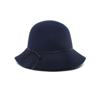 Goorin Bros. mrs blanc wool blend cloche hat Navy left side view