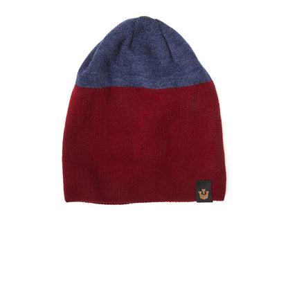 Goorin Bros. two headed acrylic beanie Red side view