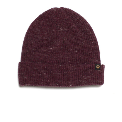 Goorin Bros. winter cruise wool ribbed beanie Maroon front view