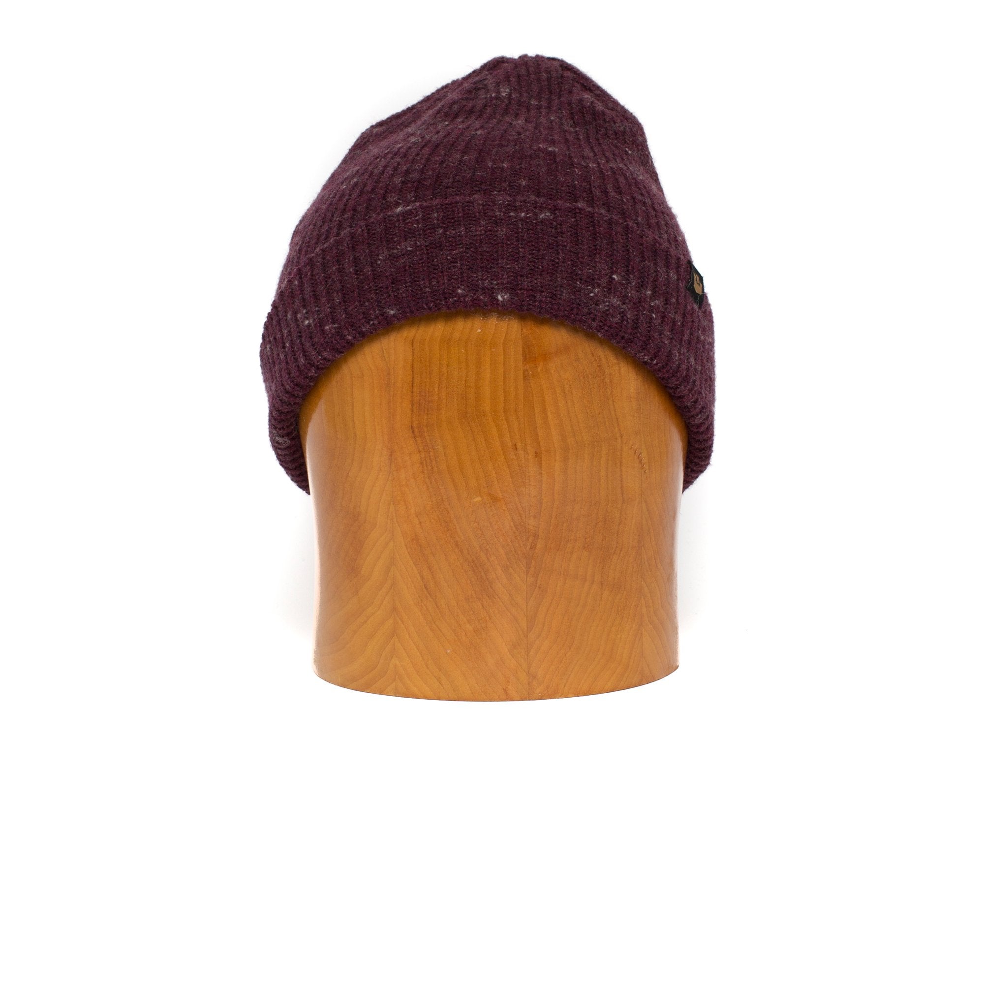 Goorin Bros. winter cruise wool ribbed beanie Maroon front view
