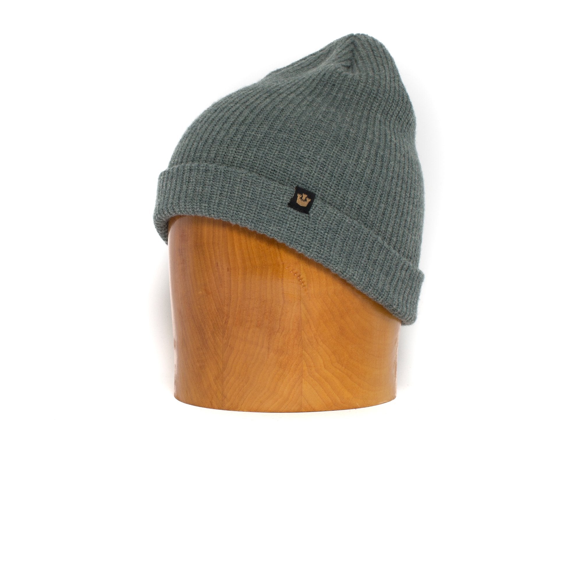 Goorin Bros. winter cruise wool ribbed beanie Slate left side view