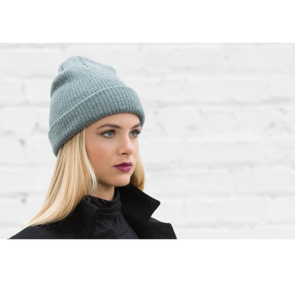 Goorin Bros. winter cruise wool ribbed beanie Slate  womens styling