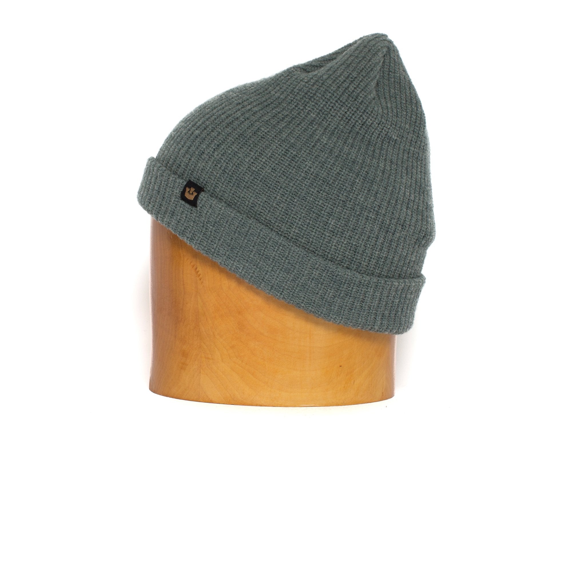 Goorin Bros. winter cruise wool ribbed beanie Slate side view