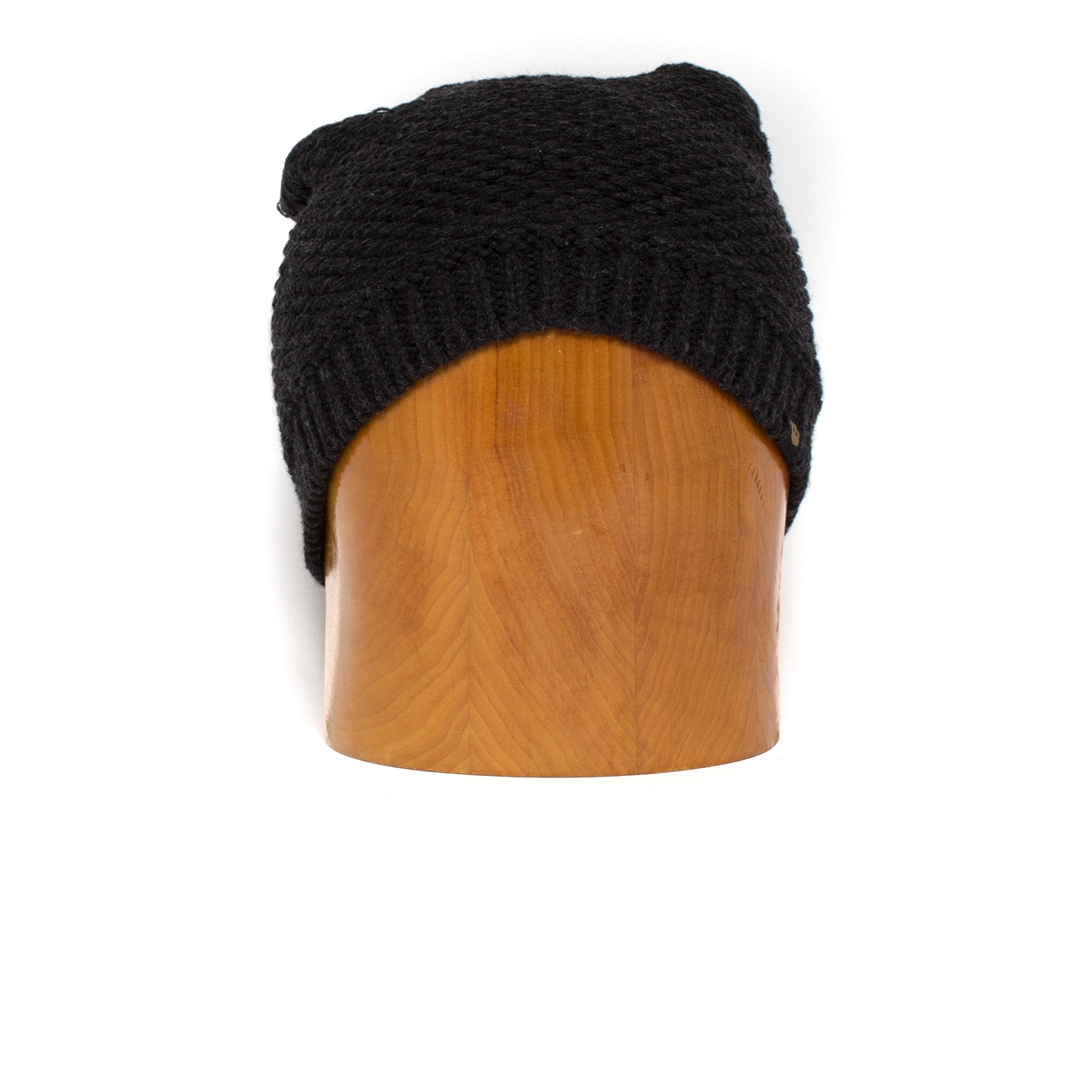 Goorin Bros. big chill acrylic ribbed beanie Black front view