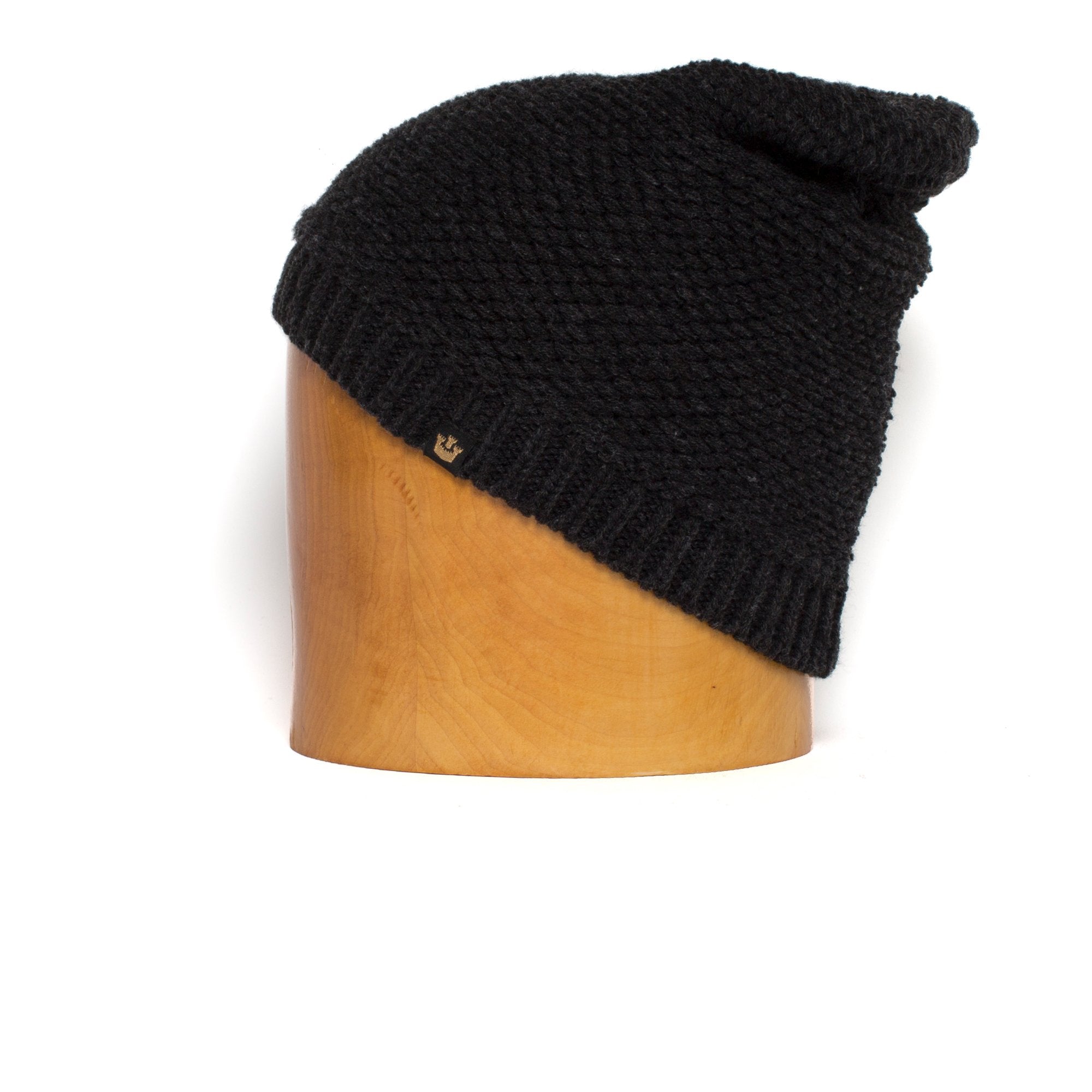 Goorin Bros. big chill acrylic ribbed beanie Black side view