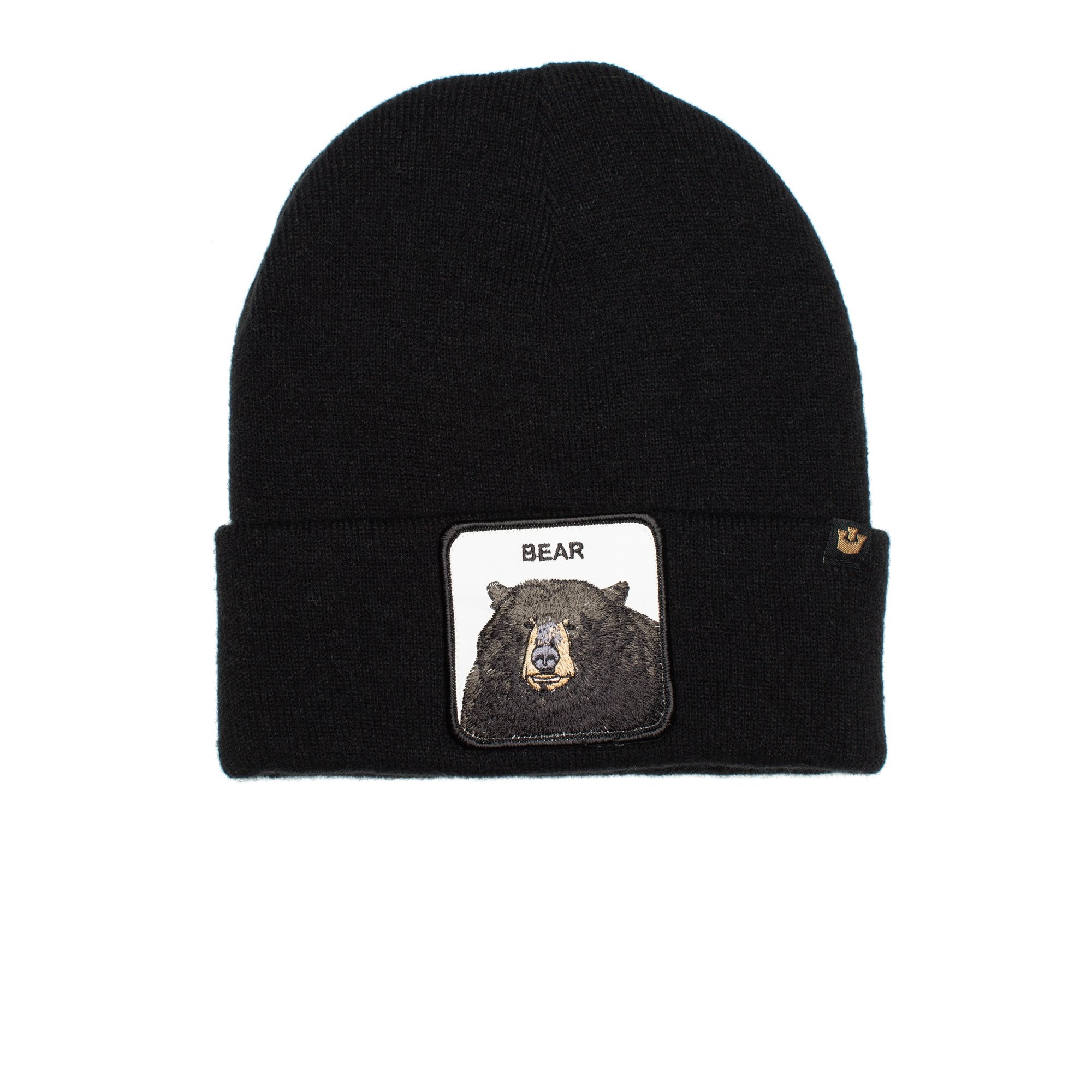 Goorin Bros. cave boy acrylic beanie Black front view