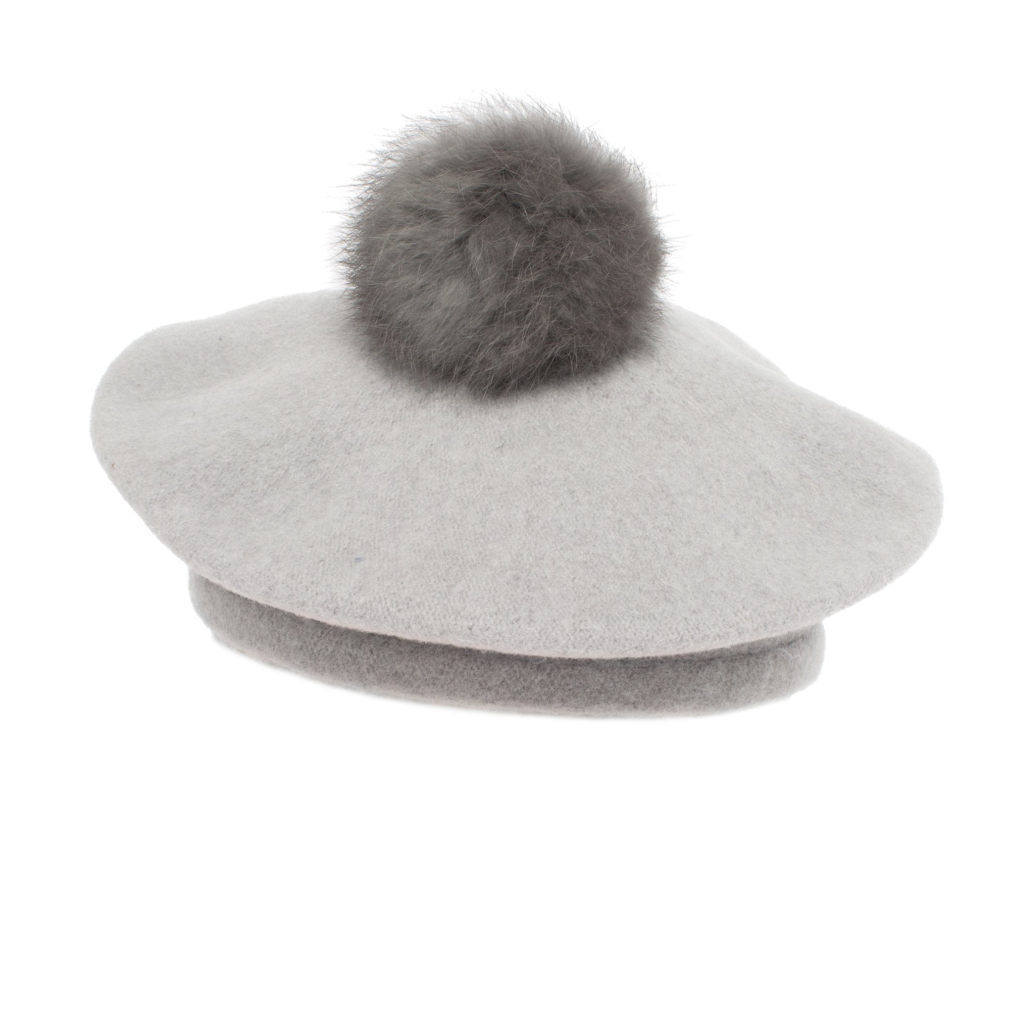 Goorin Bros. heart of gold wool blend beret hat Grey back view