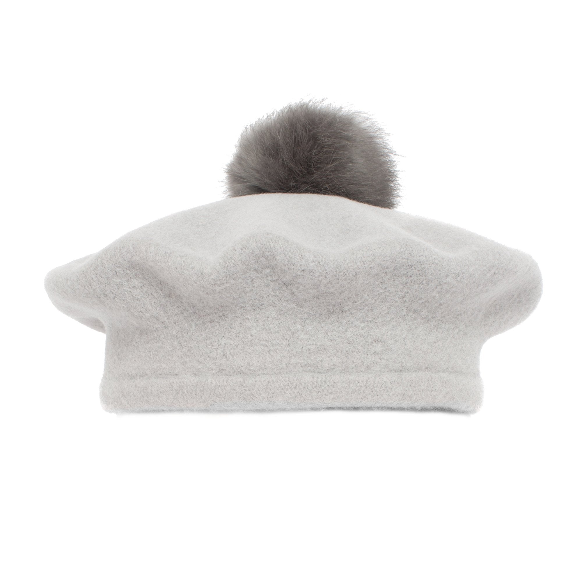 Goorin Bros. heart of gold wool blend beret hat Grey front view