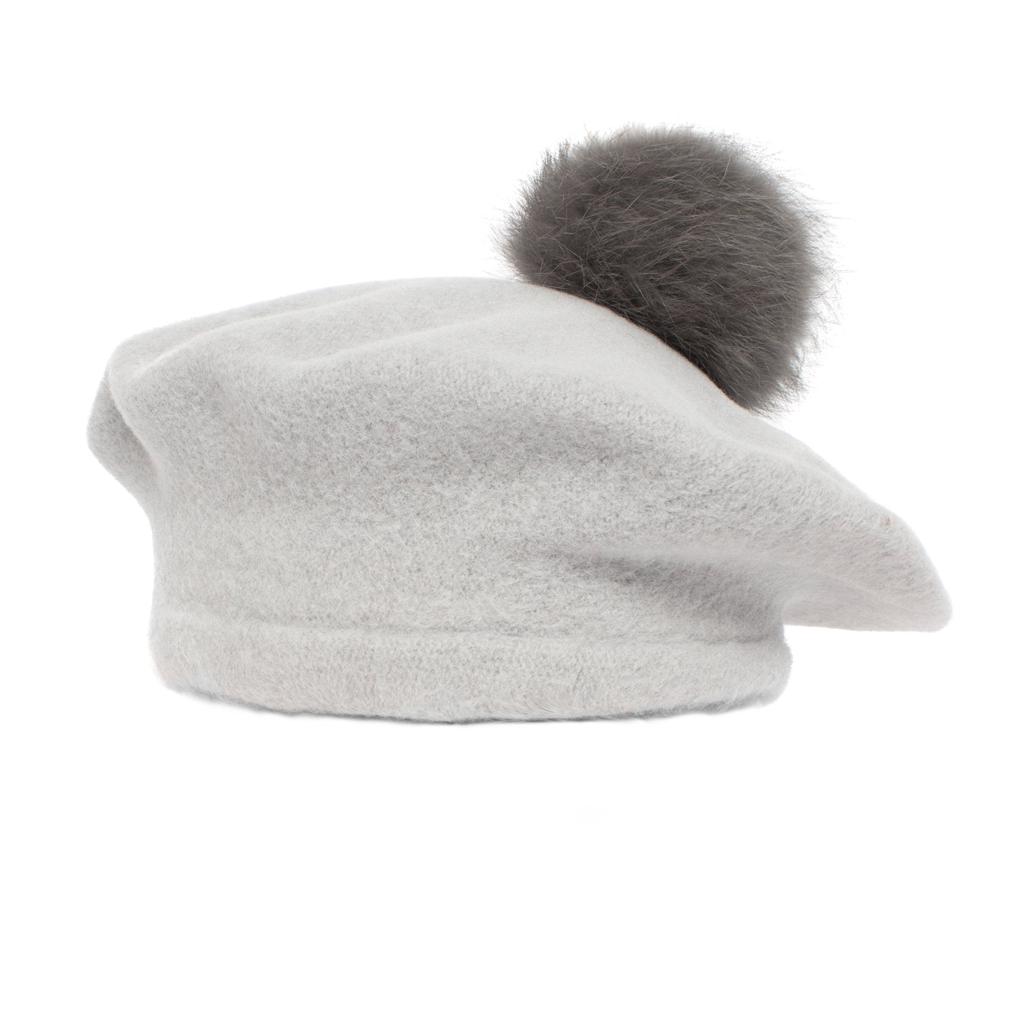 Goorin Bros. heart of gold wool blend beret hat Grey left side view