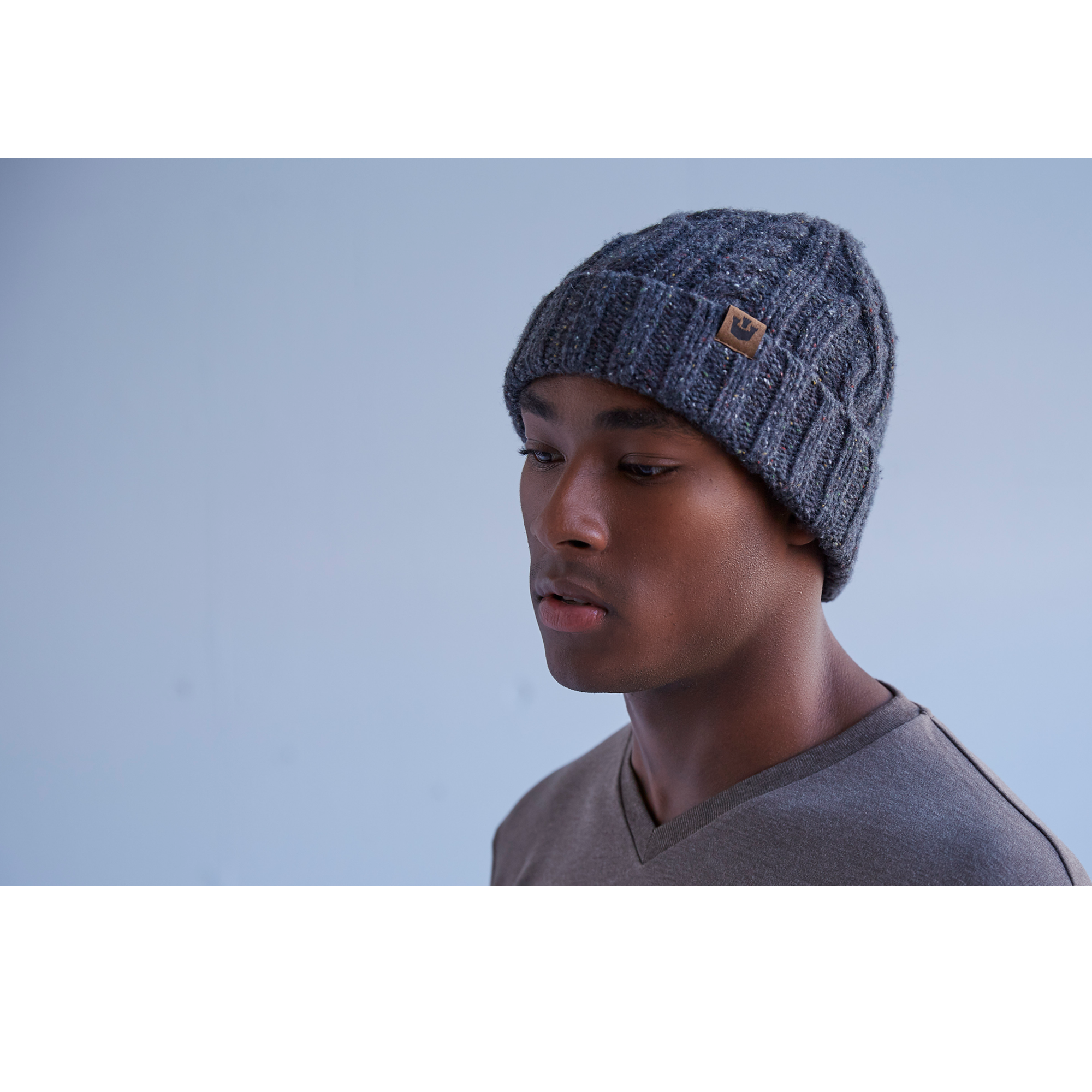 Goorin Bros. mountain high wool beanie Charcoal  mens styling