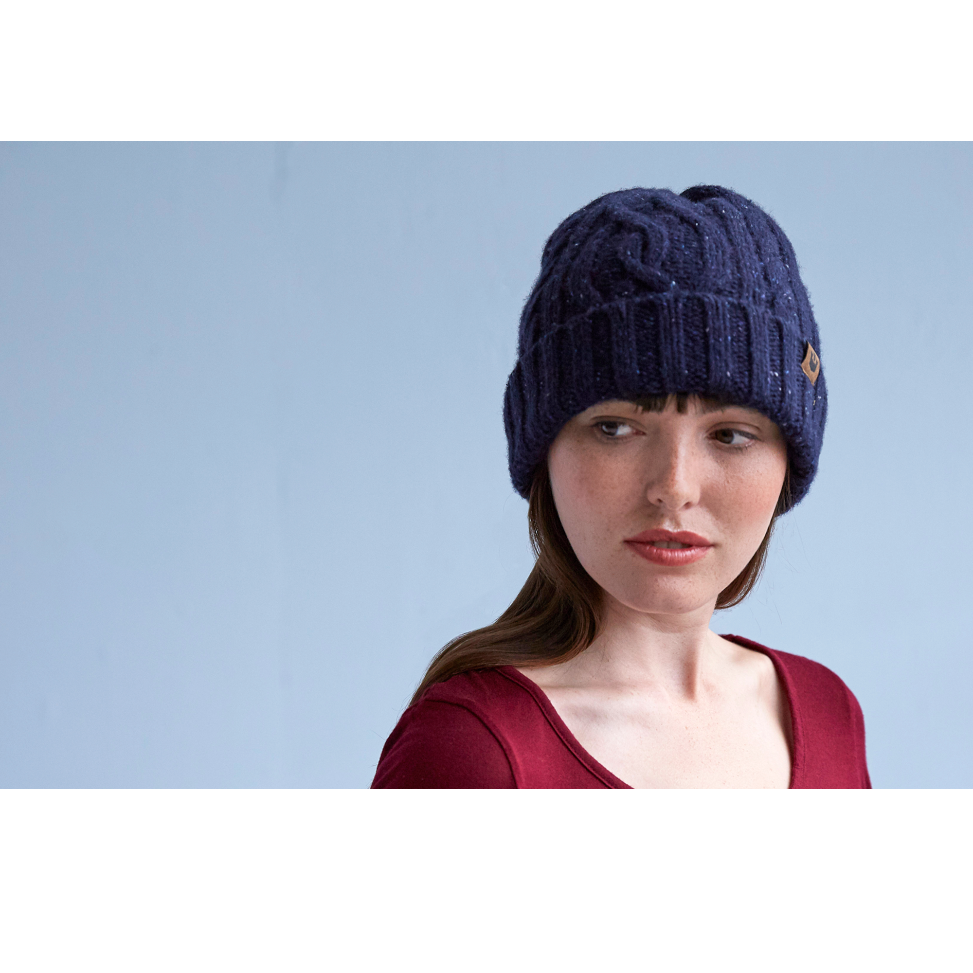 Goorin Bros. mountain high wool beanie Navy  womens styling