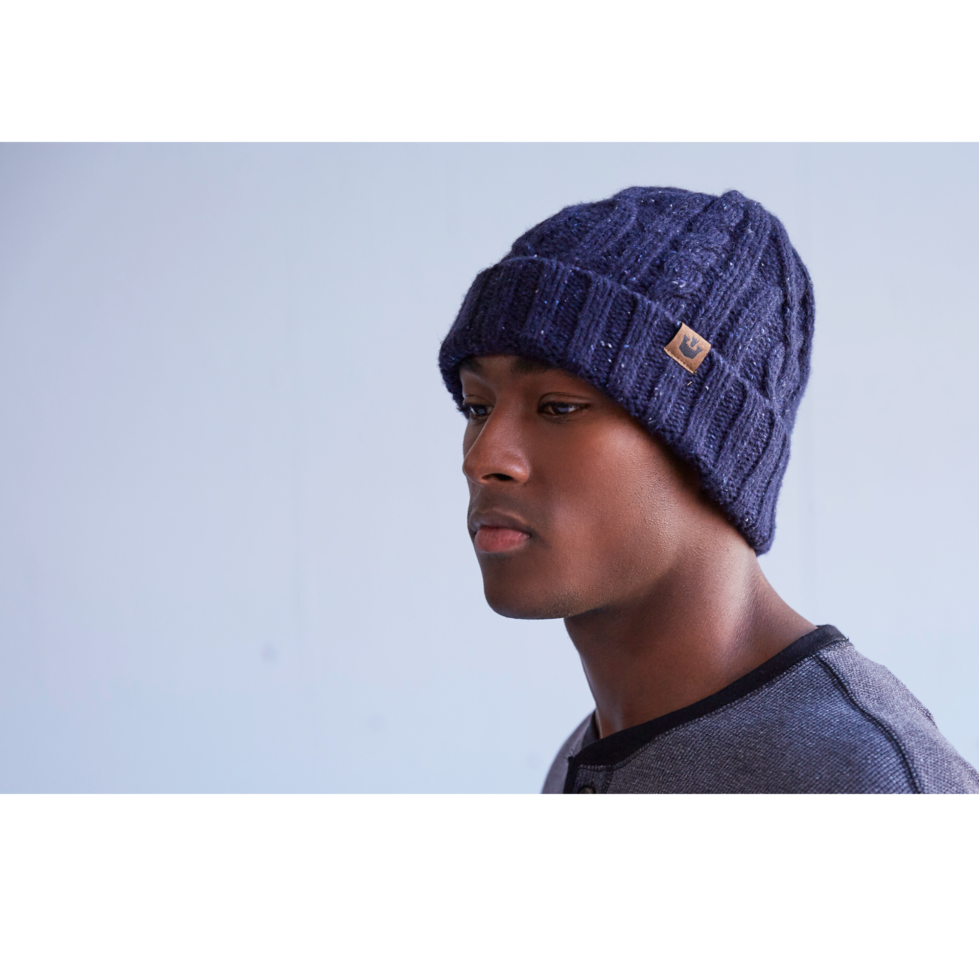 Goorin Bros. mountain high wool beanie Navy  mens styling