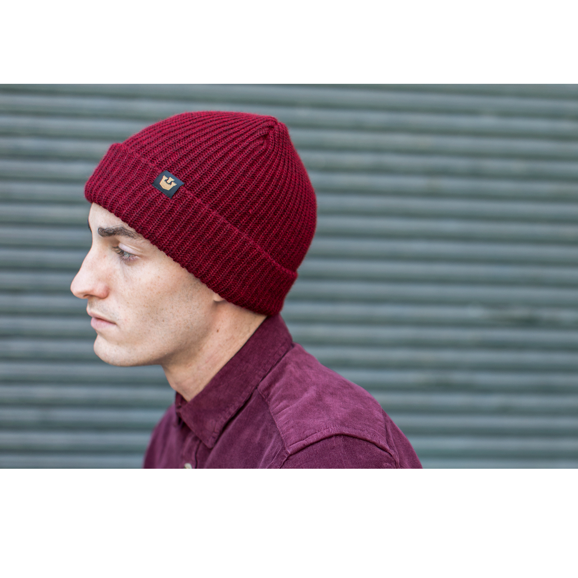 Goorin Bros. fresh tracks acrylic beanie Burgundy  mens styling