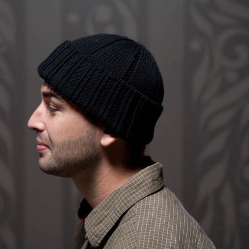 Goorin Bros. captn pollux cotton beanie Black  mens styling