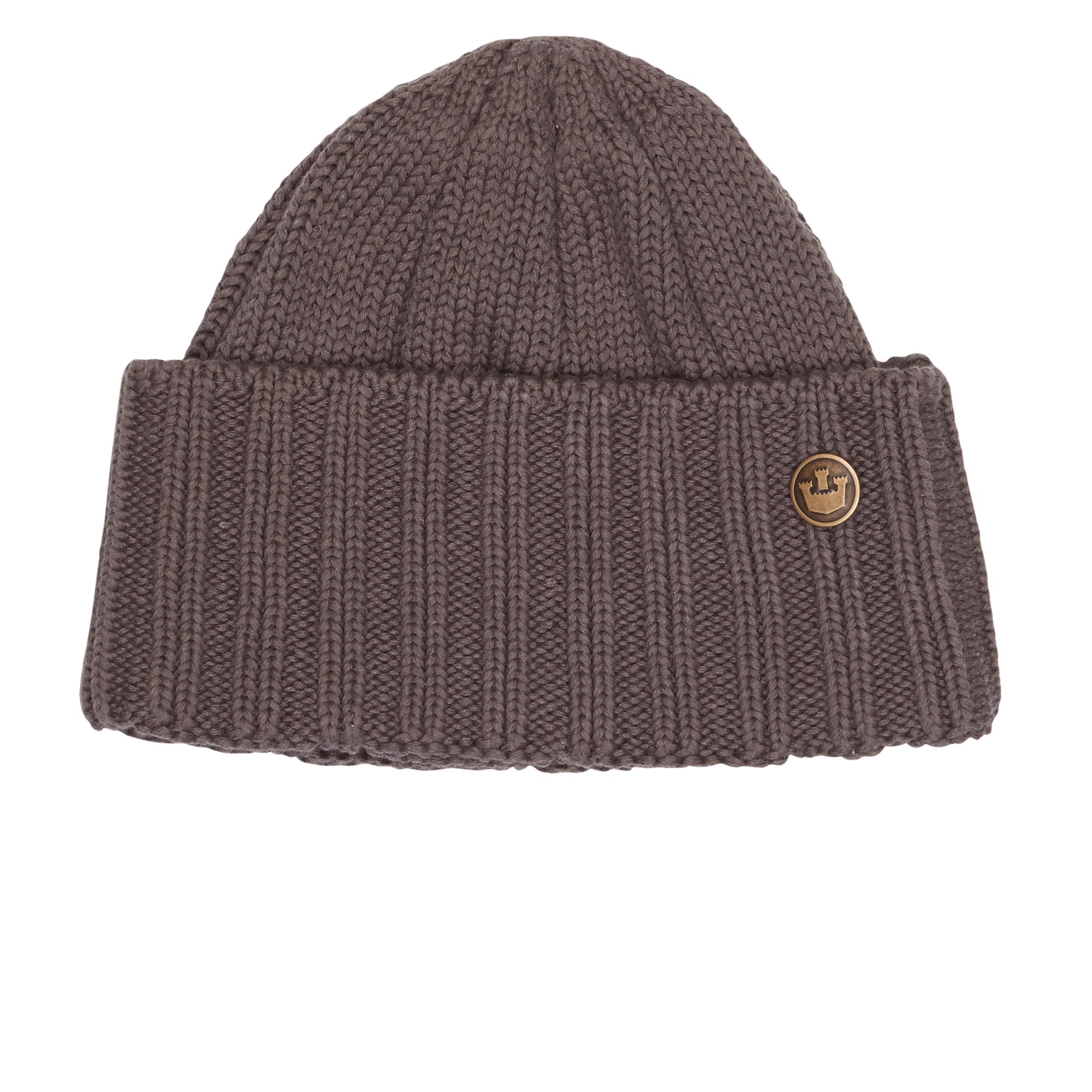 Goorin Bros. captn pollux cotton beanie Charcoal front view