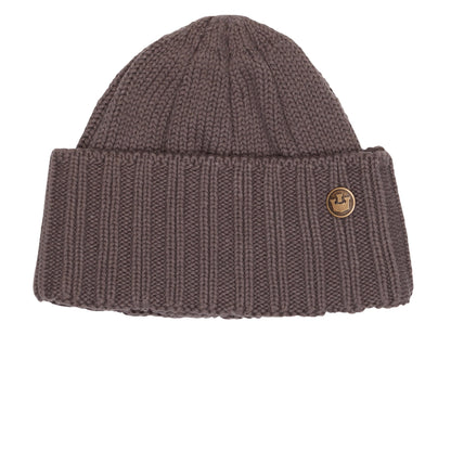 Goorin Bros. captn pollux cotton beanie Charcoal front view
