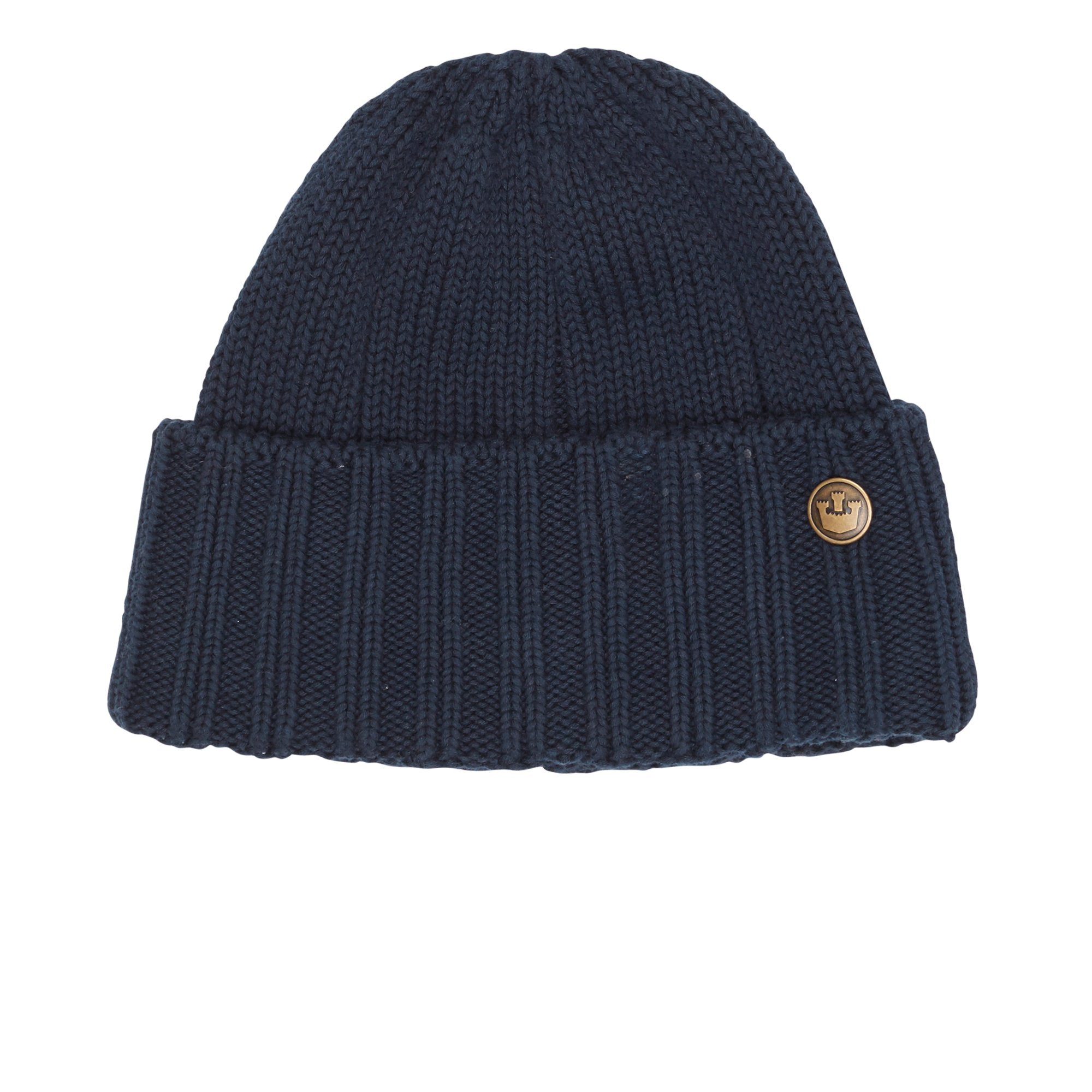 Goorin Bros. captn pollux cotton beanie Navy left side view