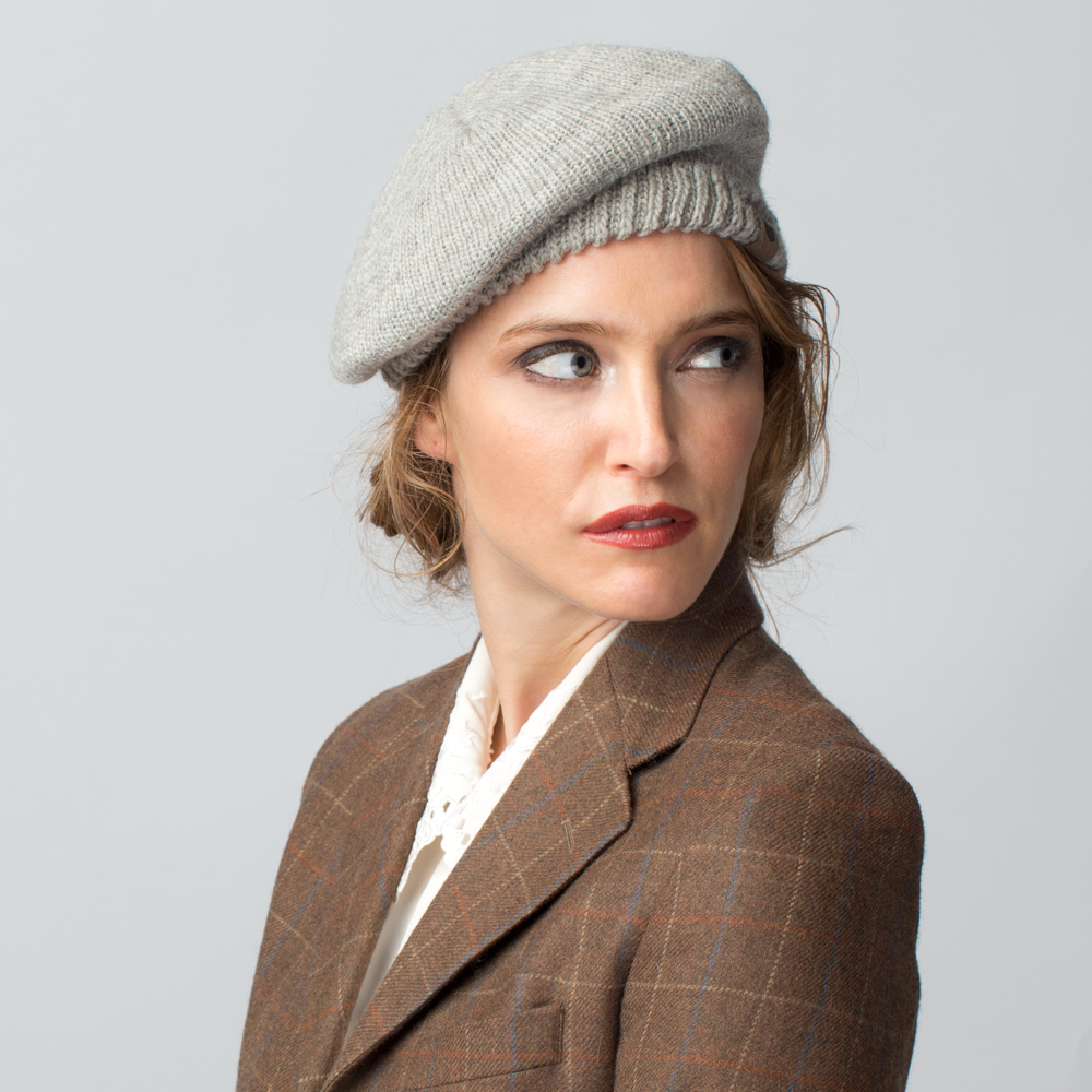 Goorin Bros. pena rosa alpaca beret hat Grey  womens styling