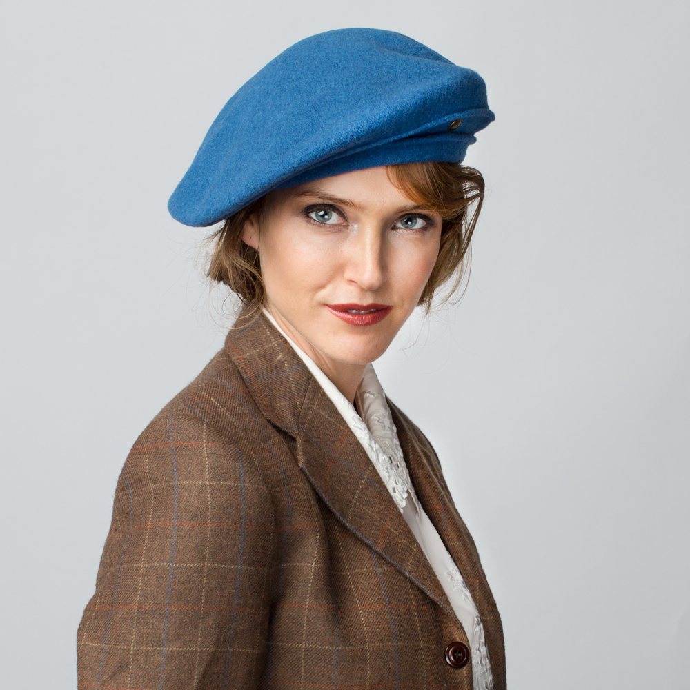 Goorin Bros. simona wool blend beret hat Blue  womens styling