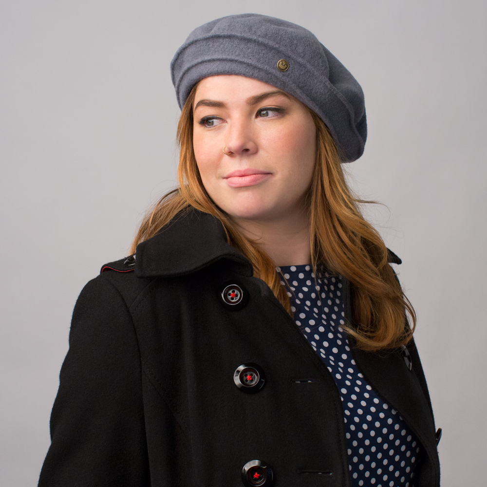 Goorin Bros. simona wool blend beret hat Grey  womens styling