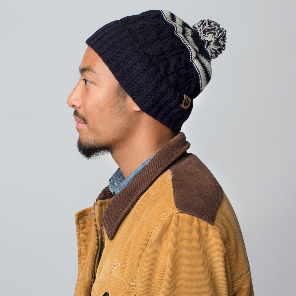Goorin Bros. team sport wool beanie Navy  mens styling