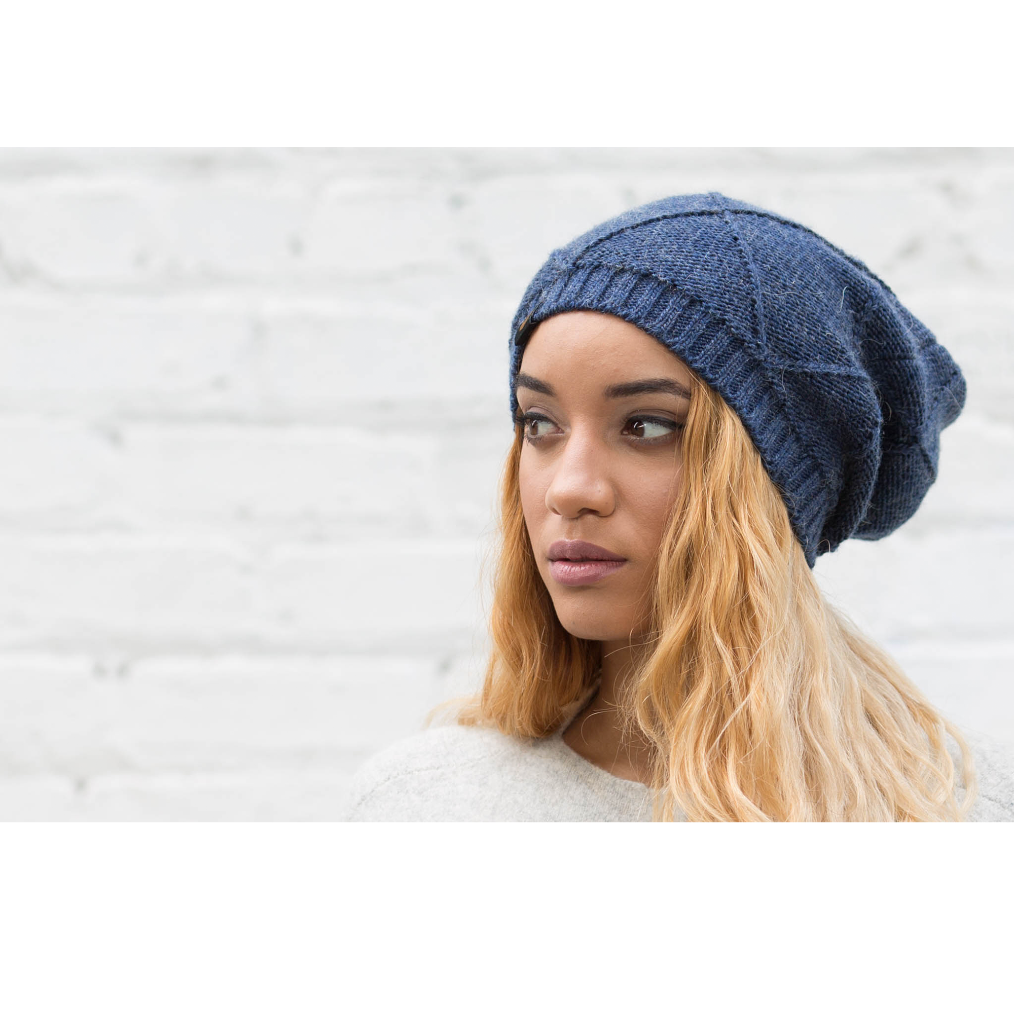 Goorin Bros. soho angora knit beanie Blue  womens styling