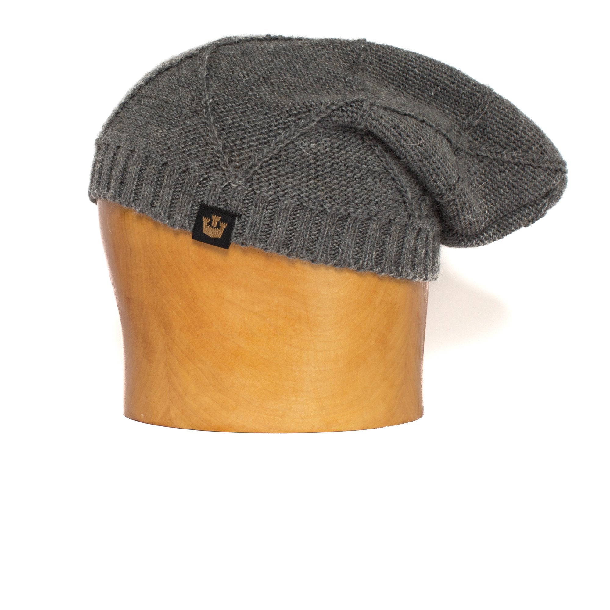 Goorin Bros. soho angora knit beanie Grey side view