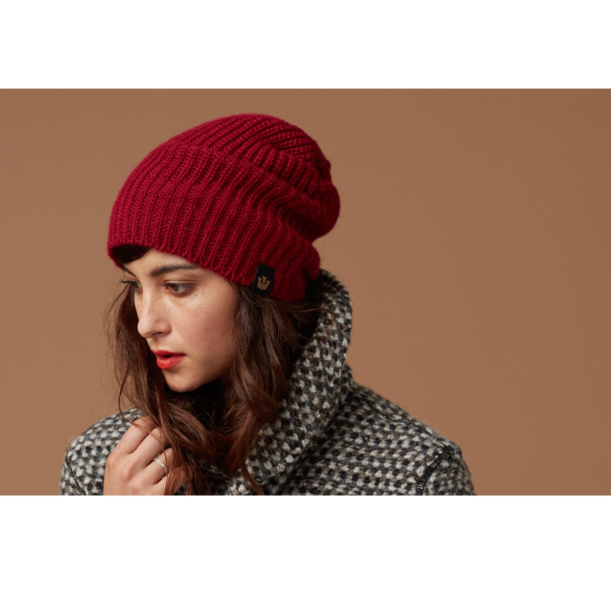 Goorin Bros. surewin alpaca ribbed beanie Red  womens styling