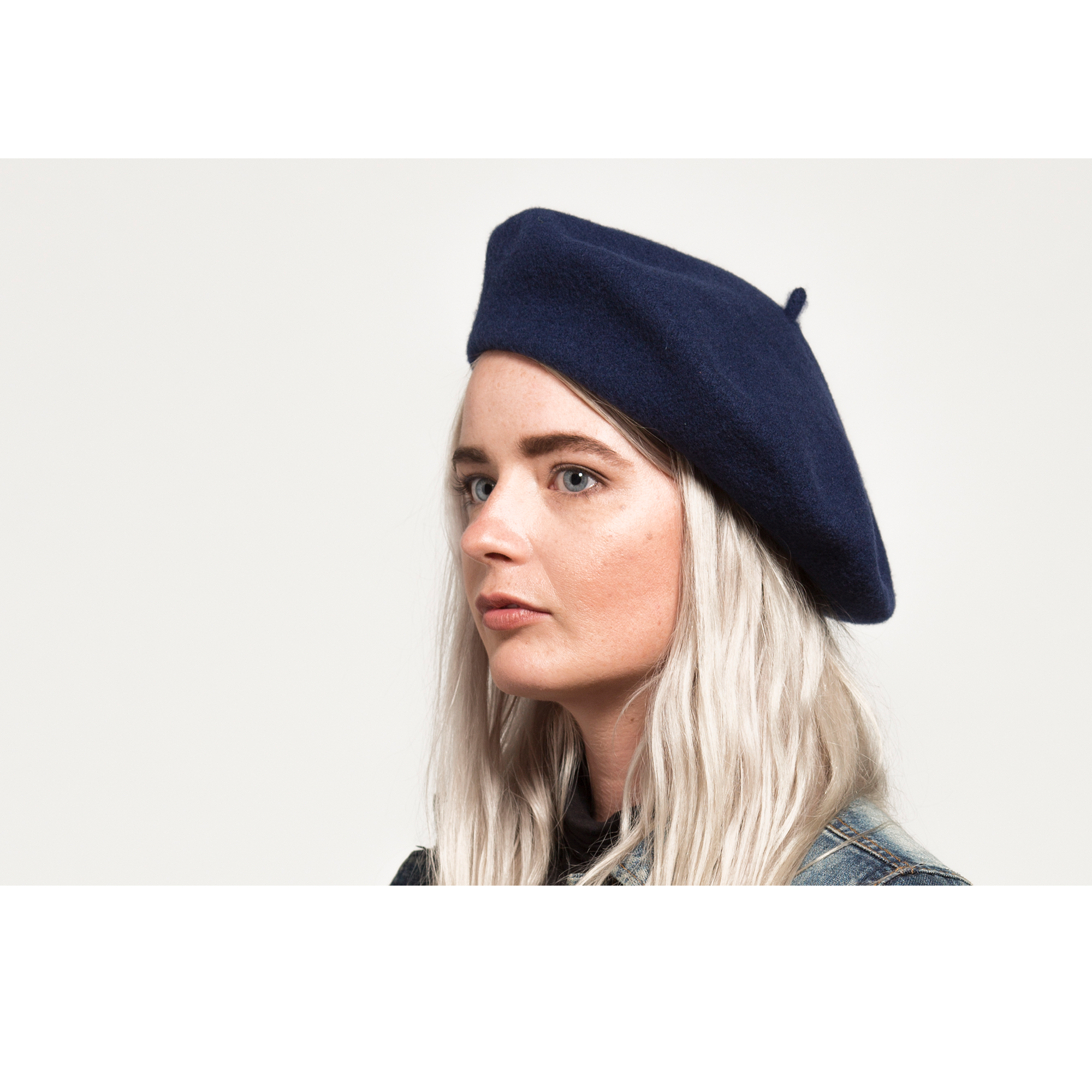 Goorin Bros. Ivan Budsky Navy beret womens styling