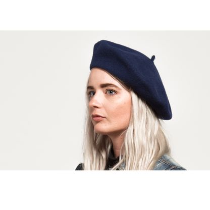 Goorin Bros. Ivan Budsky Navy beret womens styling