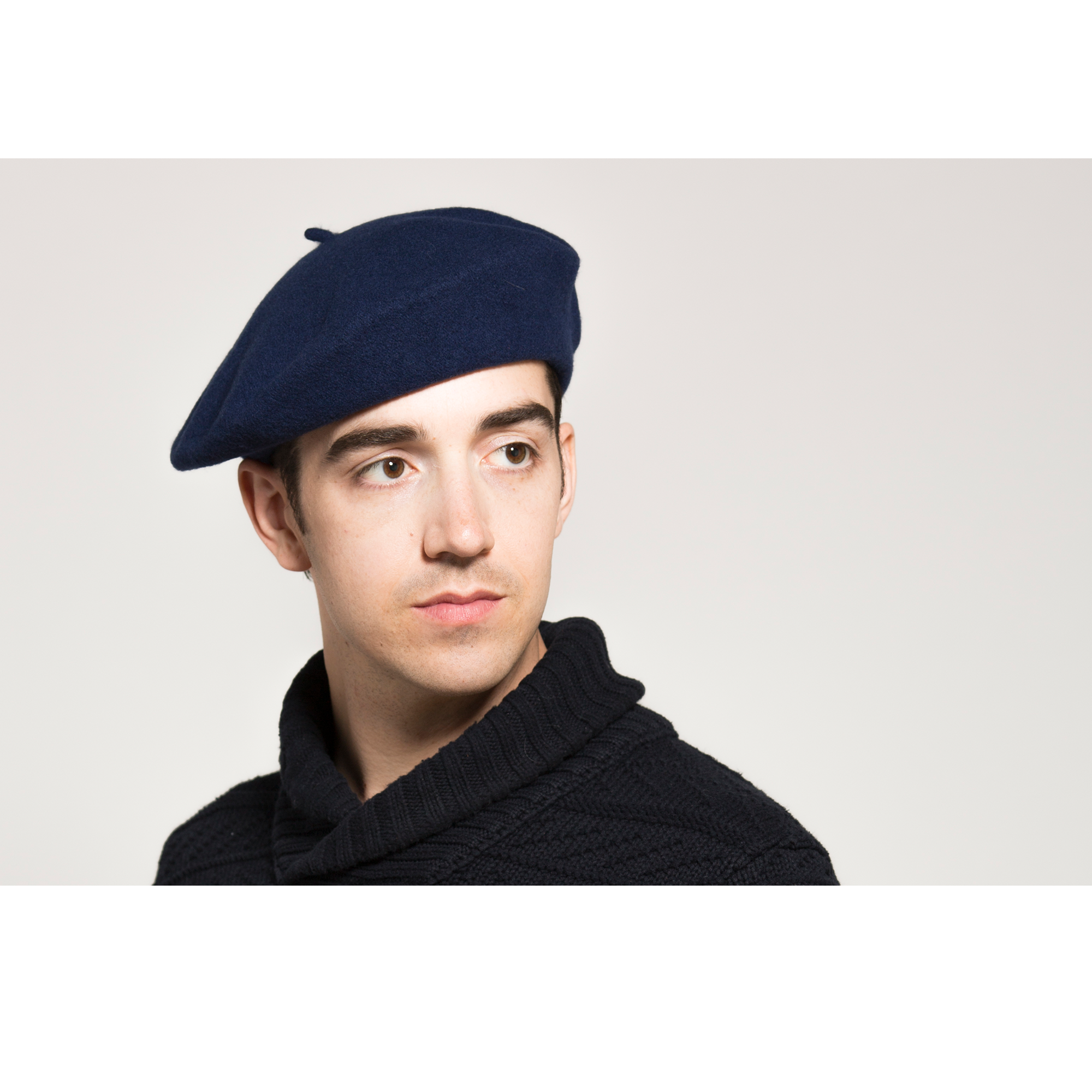 Goorin Bros. Ivan Budsky Navy beret mens styling