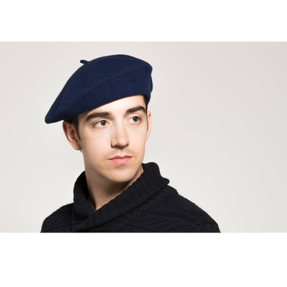 Goorin Bros. Ivan Budsky Navy beret mens styling