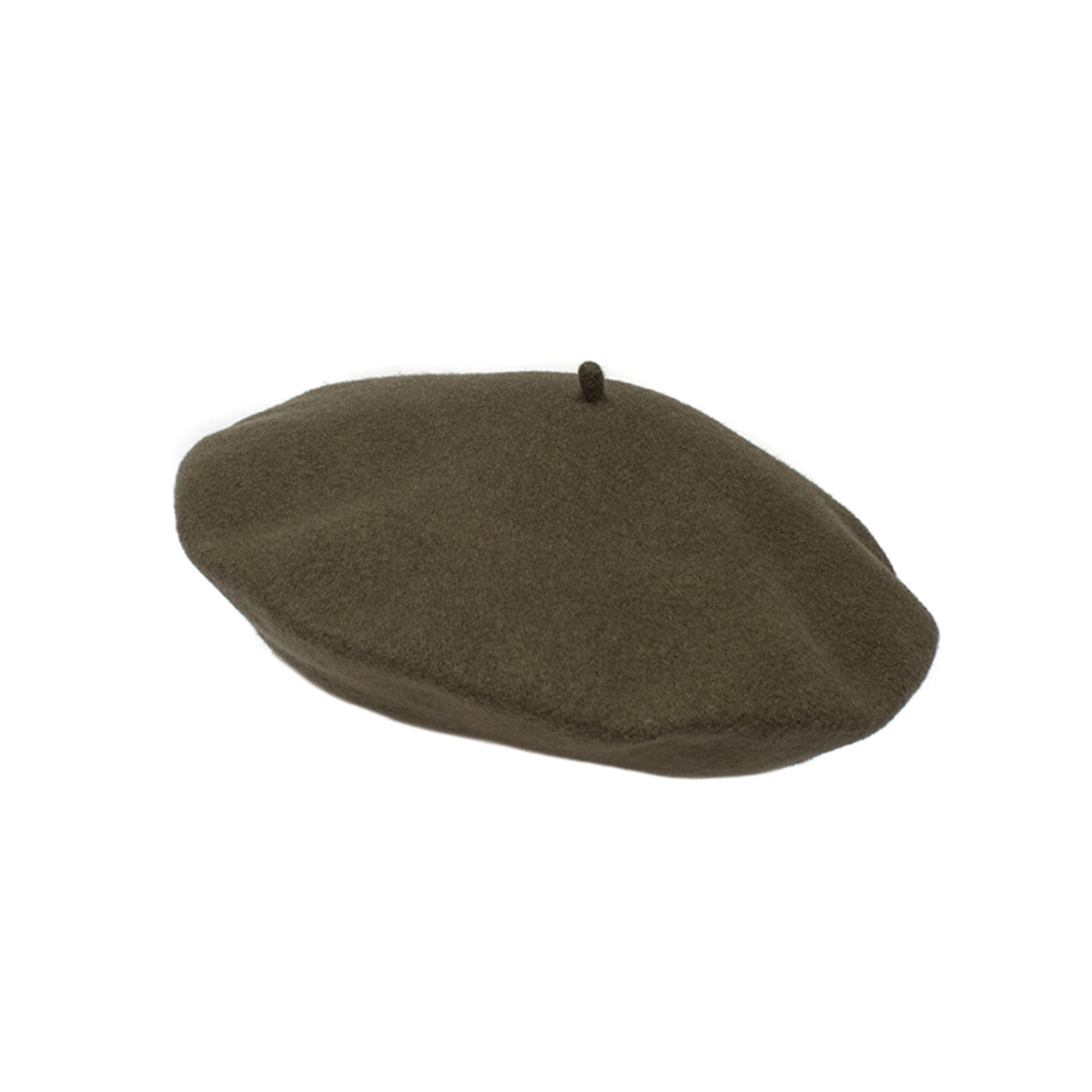 Goorin Bros. ivan budsky wool blend classic beret hat Olive side view