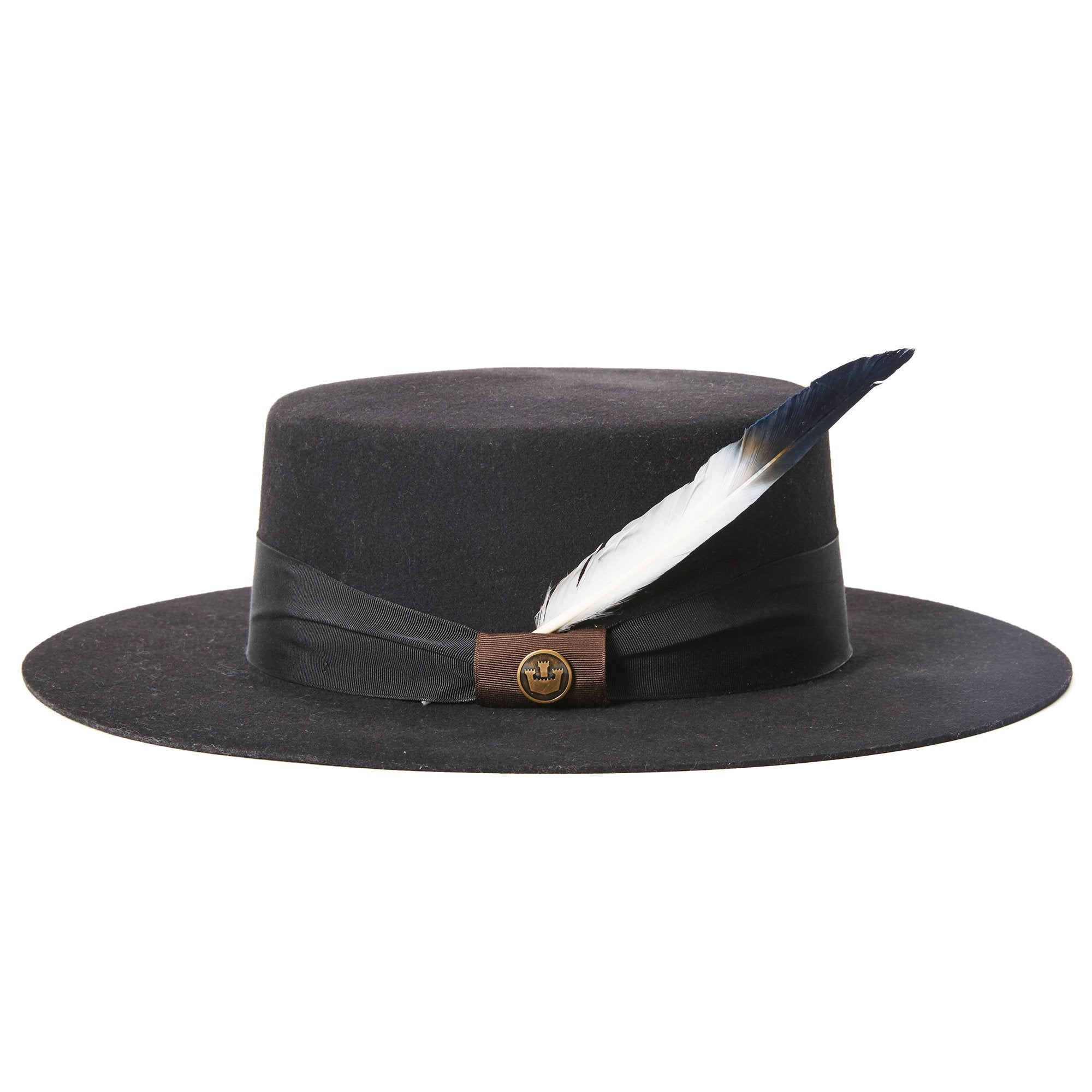 Goorin Bros. when i dip you dip feather Navy left side view