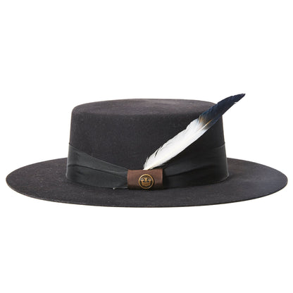 Goorin Bros. when i dip you dip feather Navy left side view