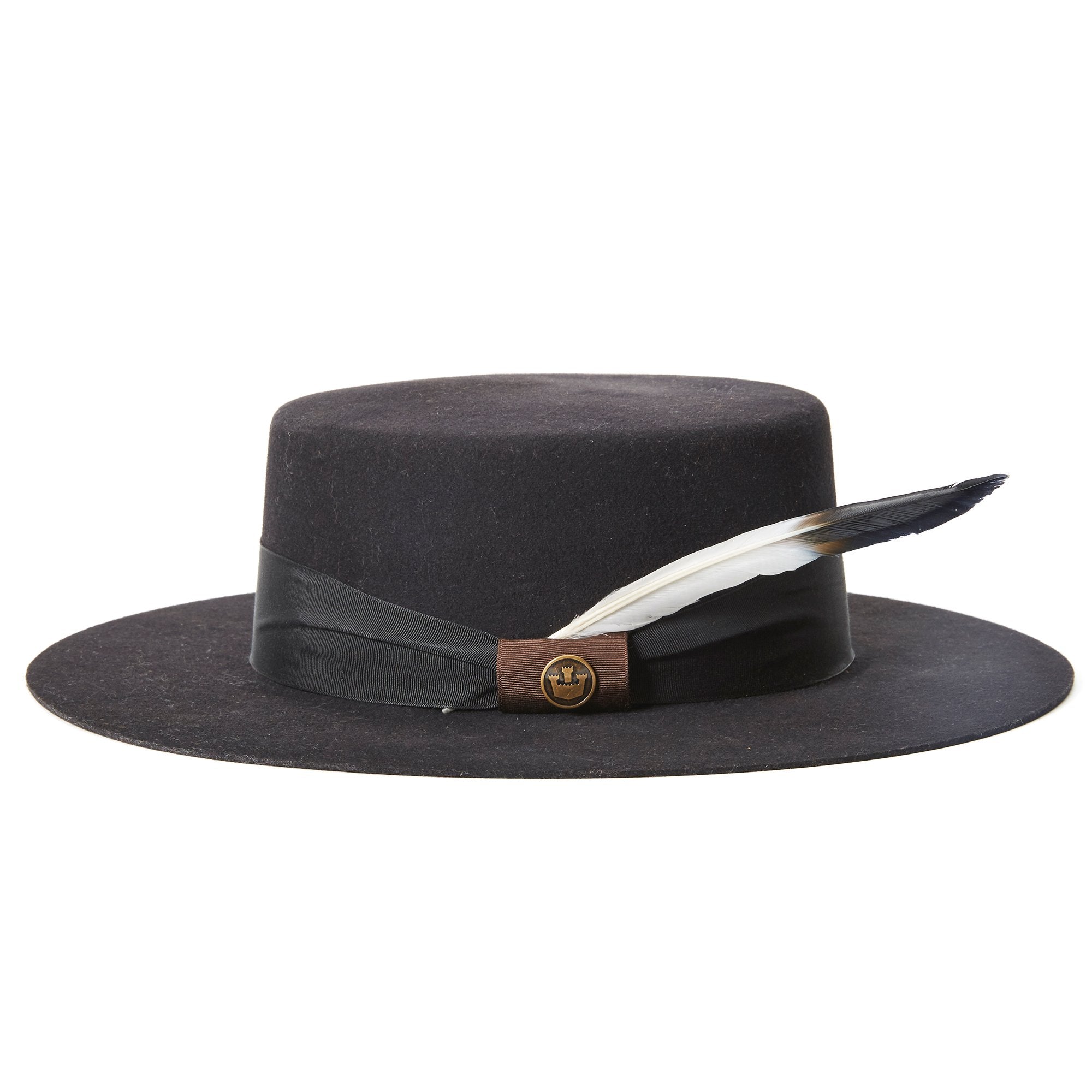 Goorin Bros. when i dip you dip feather Navy left side view