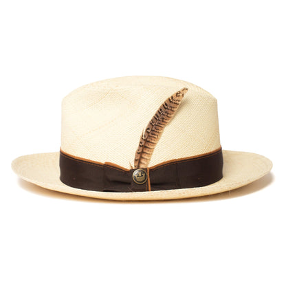 Goorin Bros. bobo feather Brown left side view